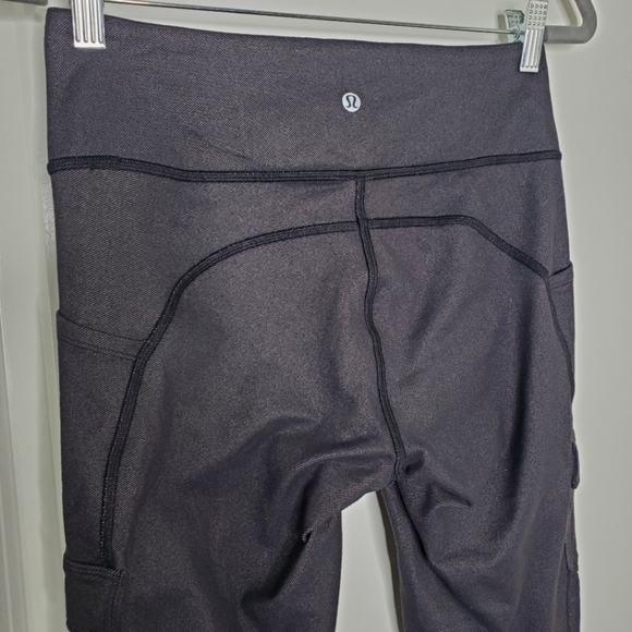 Lululemon Black Scenic Route High Rise Luon 25" Tight Leggings - Picture 9 of 13